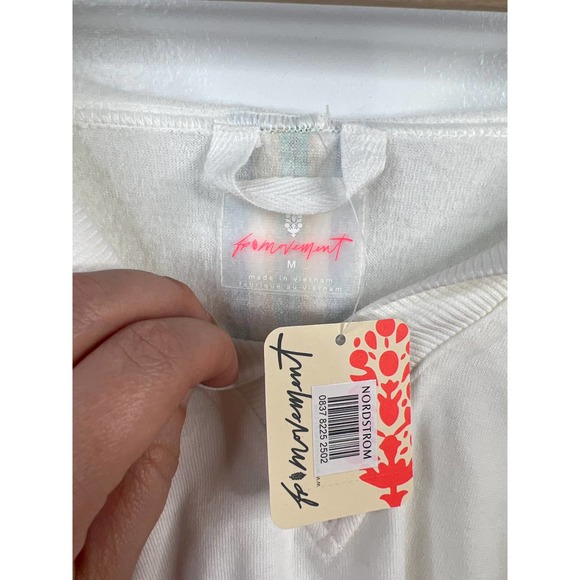 Free People Combo X Fp Movement Grand Slam Sweat Striped Hoodie Size: Medium NWT - Picture 3 of 6